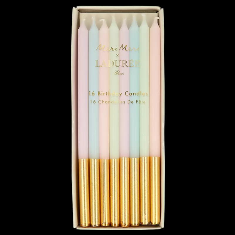 MERI MERI 16 Bougies Anniversaire Laduree H.12 Cm - Gold Outlet