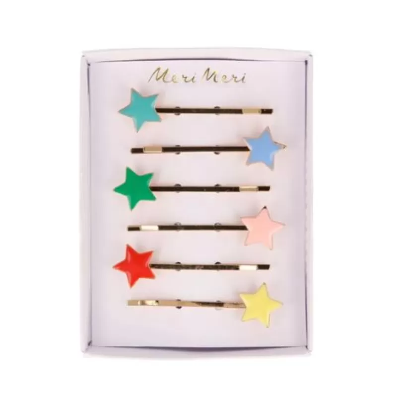 MERI MERI 6 Barrettes Email Cheveux Star Outlet