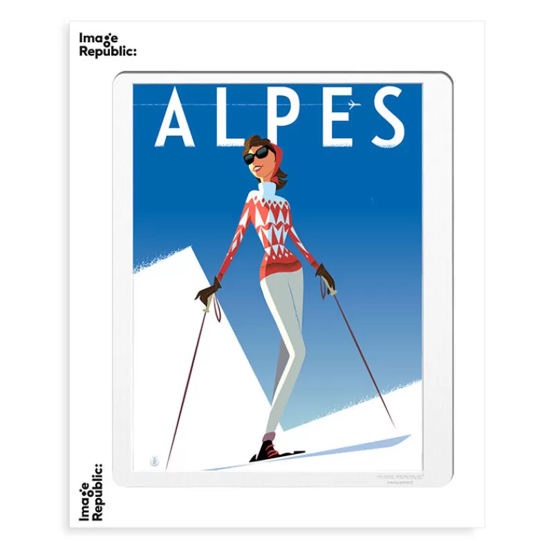 IMAGE REPUBLIC Affiche Monsieur Z - Alpes Fille Rouge Online