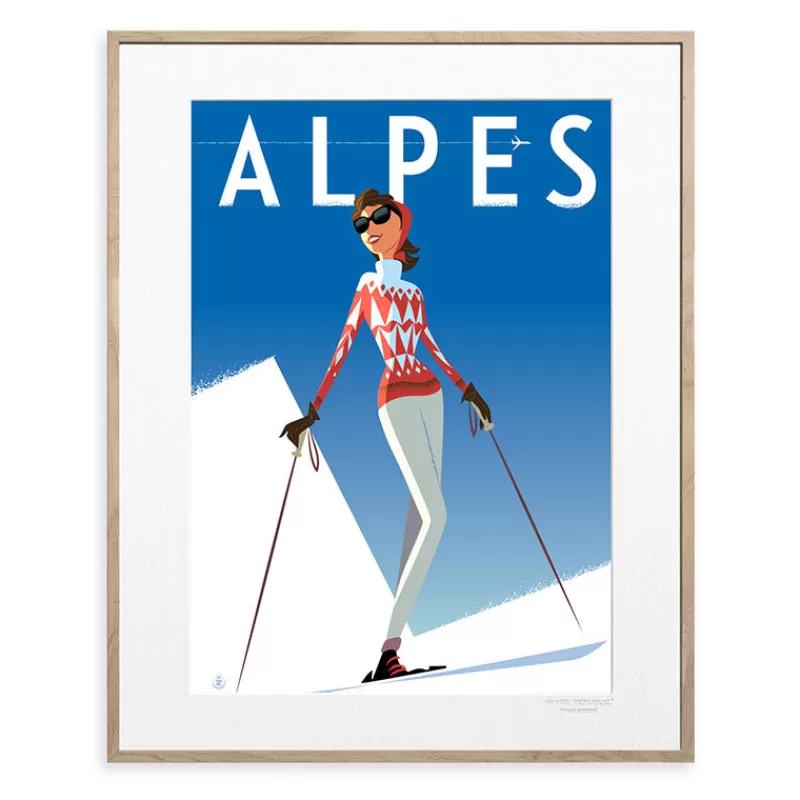 IMAGE REPUBLIC Affiche Monsieur Z - Alpes Fille Rouge Online