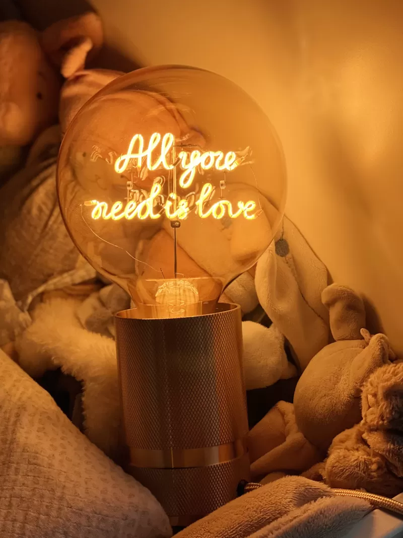 ELEMENTS LIGHTING Ampoule All You Need Is Love / H 17 Cm New