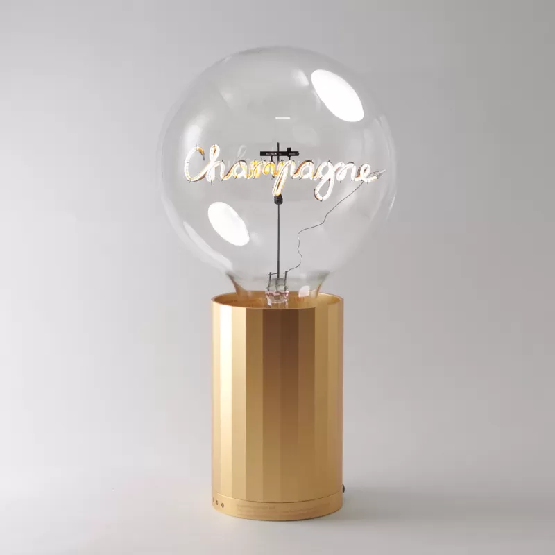 ELEMENTS LIGHTING Ampoule Champagne Pour Socle Portable / H 17 Cm Shop