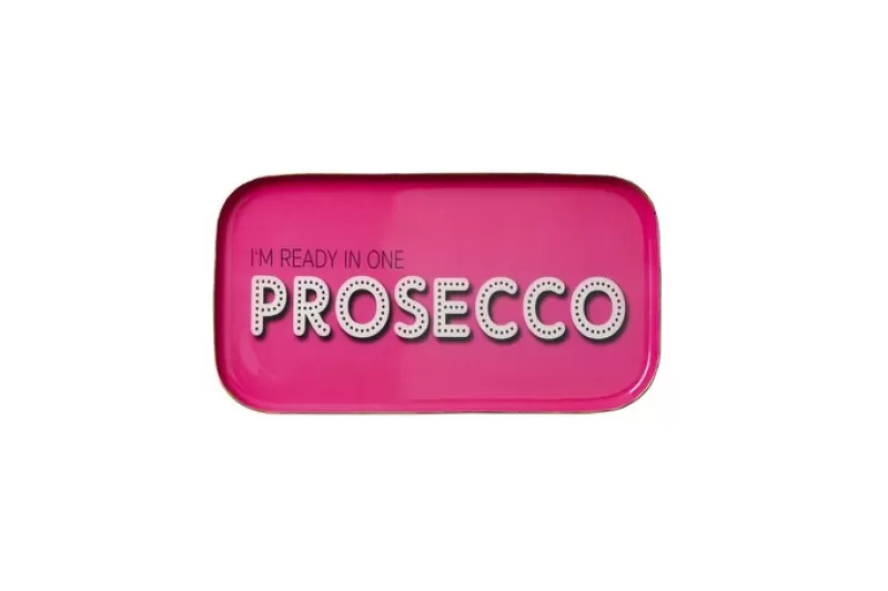 GIFT COMPANY Assiette Déco Ready In Prosecco 21.6 X 11.6 Cm Cheap