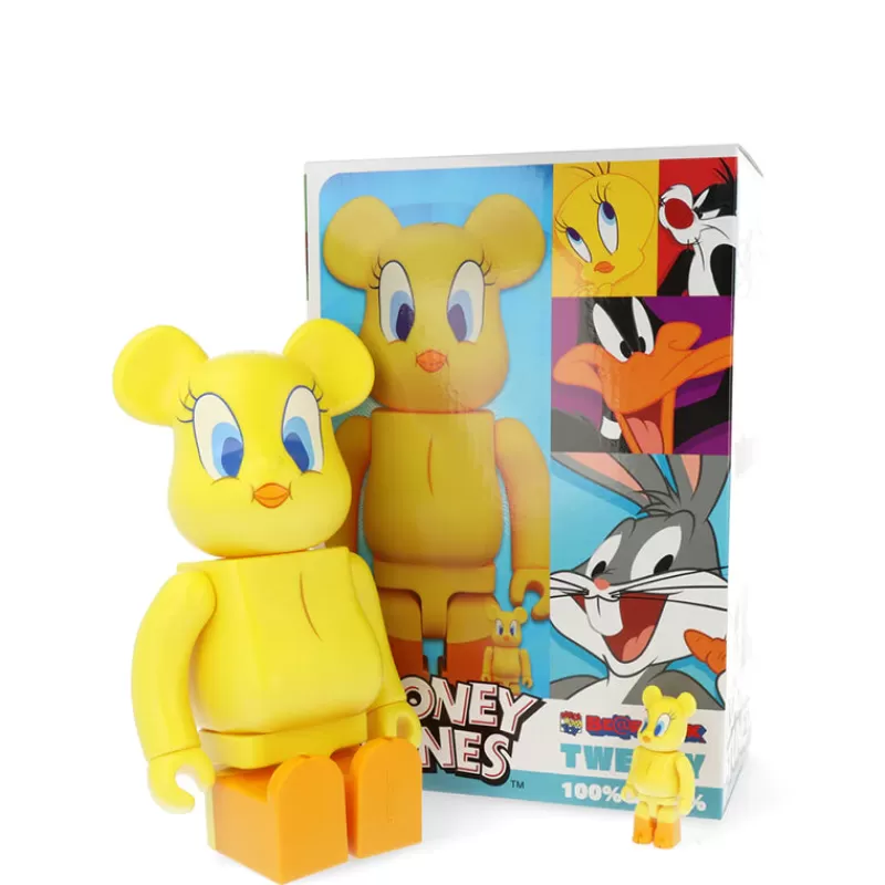 ARTOYZ Bearbrick 400%+100% Looney Tunes Tweety - H 28Cm + 7 Cm Shop