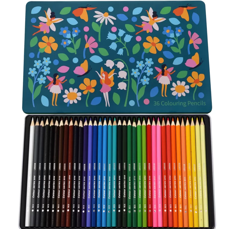 REX Boite 36 Crayons De Couleurs - Fairies Hot