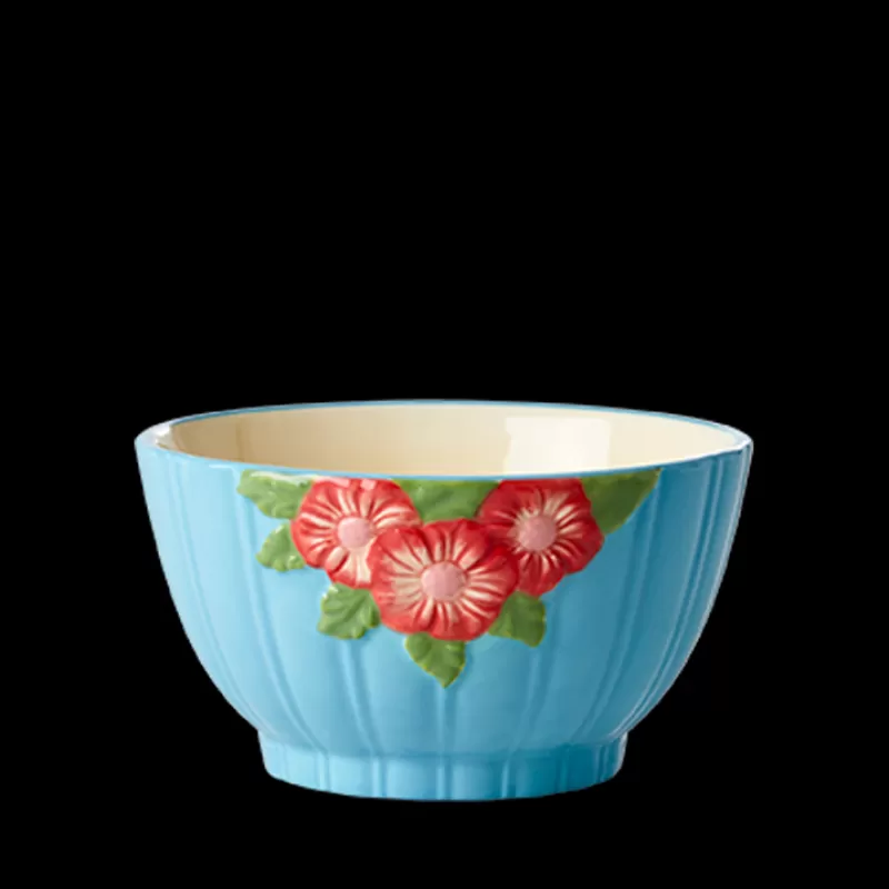 RICE Bol Ceramique Fleurs O 12 Cm - Menthe Cheap