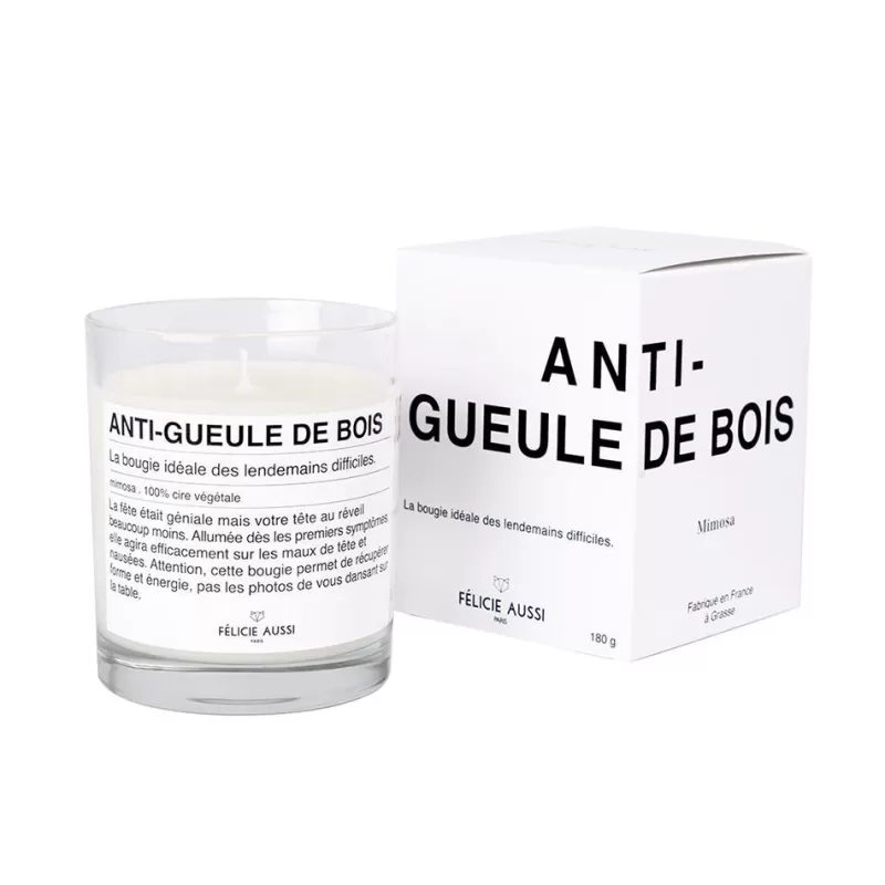 FÉLICIE AUSSI Bougie Humour Anti-Gueule De Bois Discount