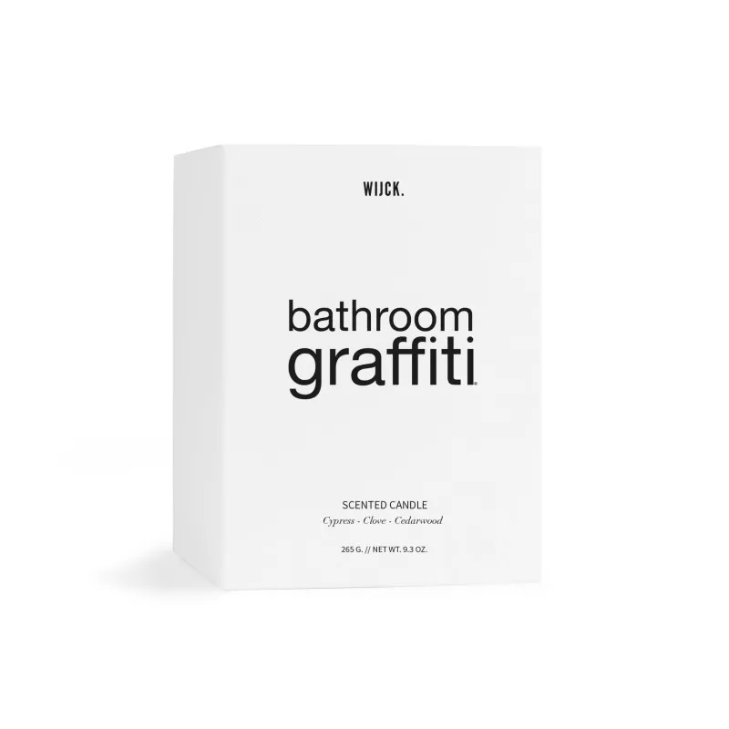 WIJCK Bougie Parfumee 265G - Bathroom Graffiti Hot