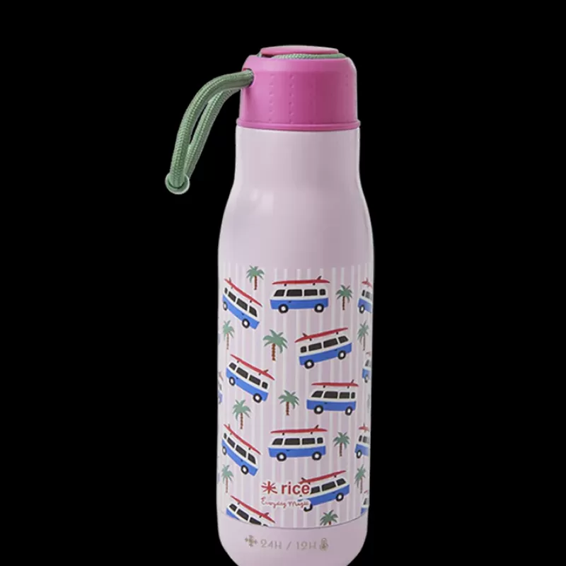 RICE Bouteille Isotherme 500 Ml Car Print - Rose Store