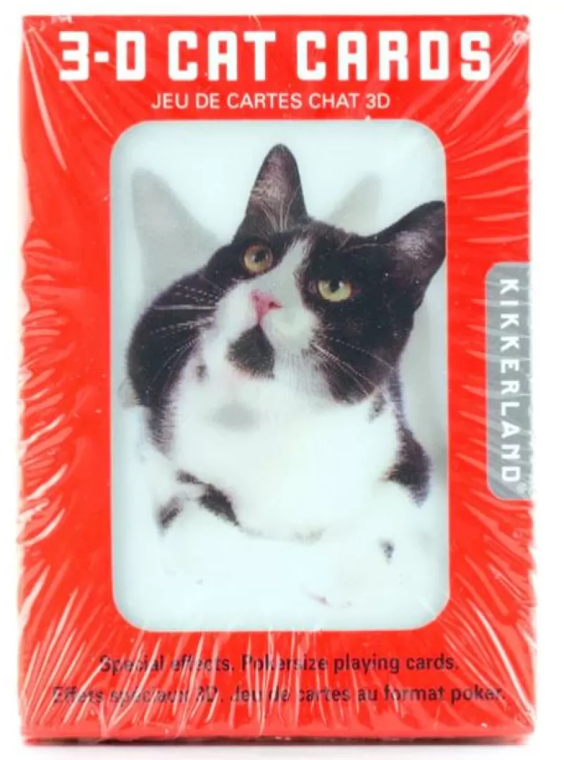 KIKKERLAND Cartes Chat 3D Discount