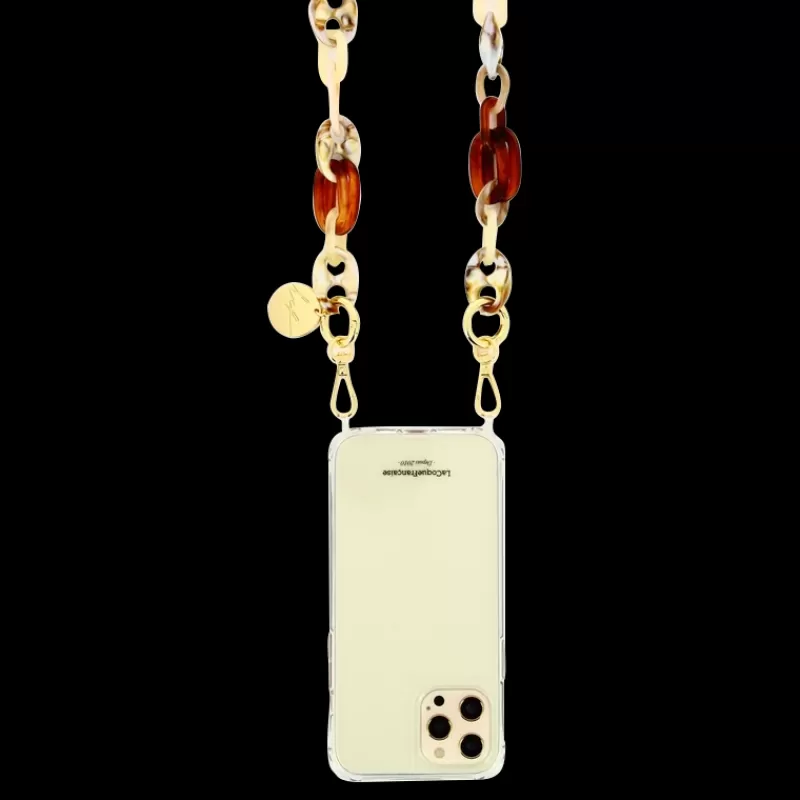 LA COQUE FRANÇAISE Chaine De Telephone Bijou - Andy Beige Sale