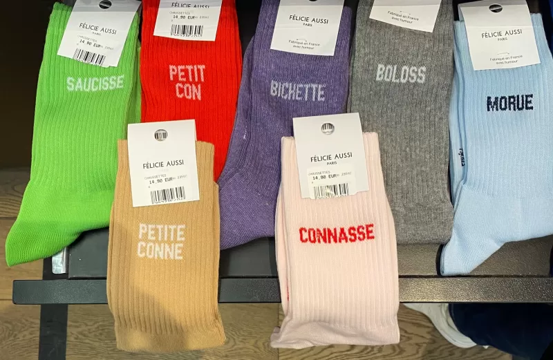 FÉLICIE AUSSI Chaussettes Connasse Rose 36/40 Clearance