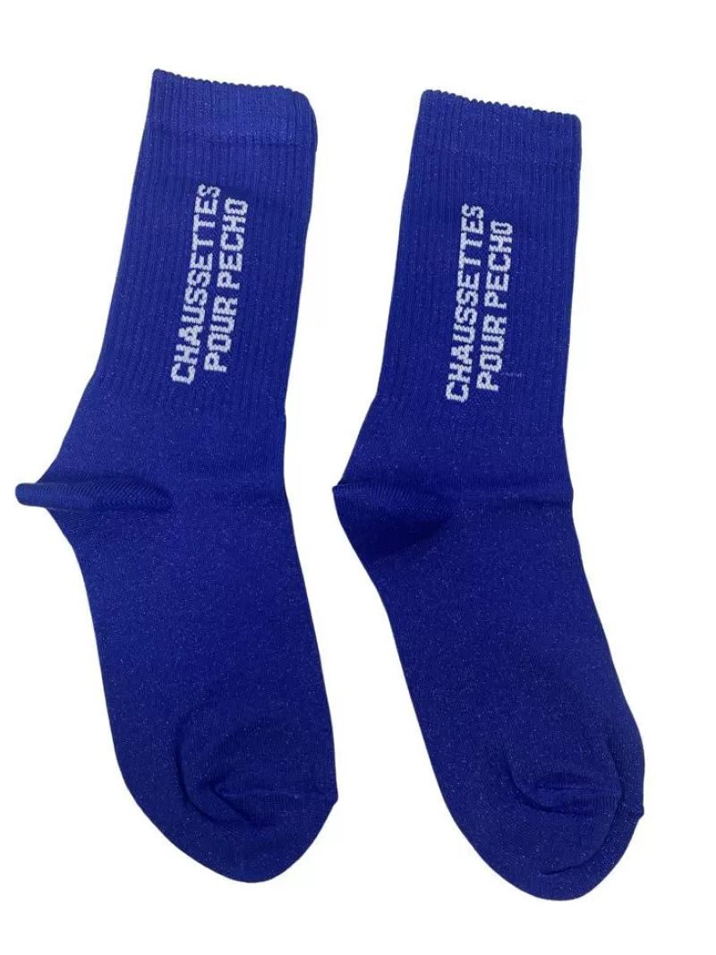 FÉLICIE AUSSI Chaussettes Paillettes - Pecho Bleu 36/40 Hot