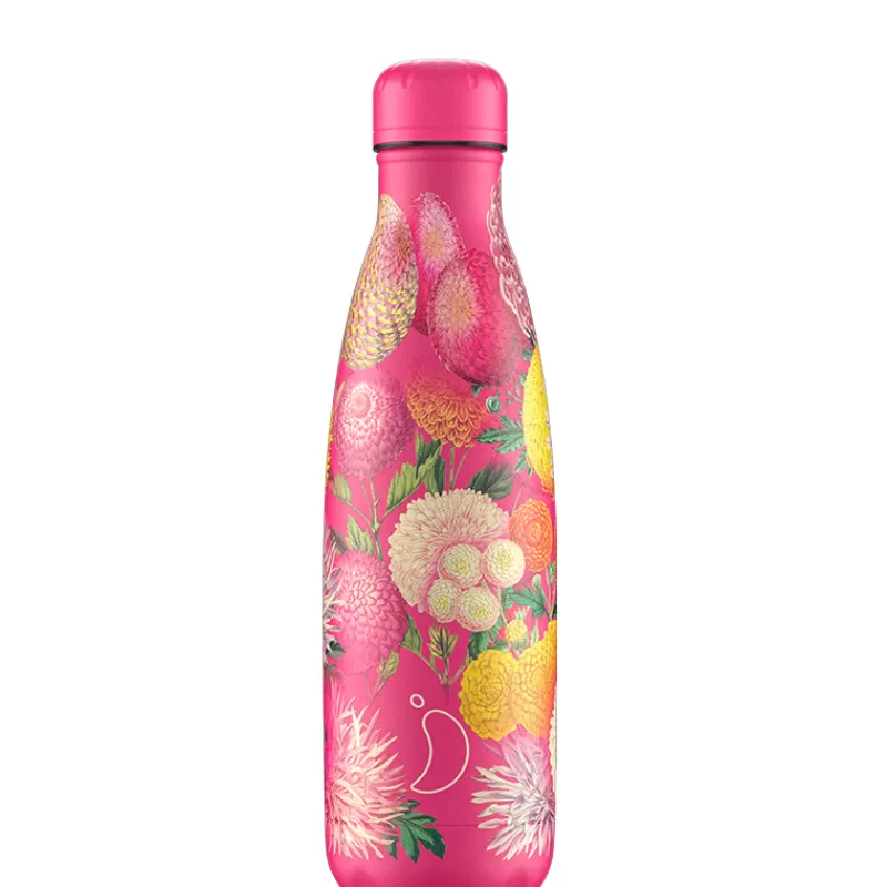 CHILLY S Chilly'S Bouteille Isotherme 500 Ml - Floral Pink Pompoms Sale