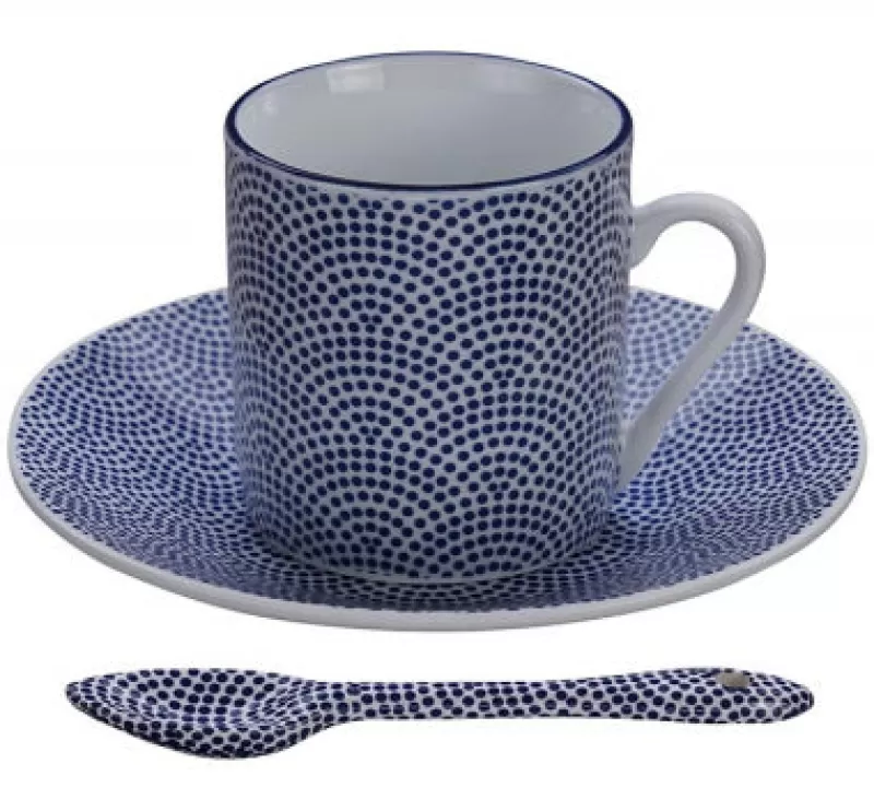 CNB TOKYO DESIGN Coffret 4 Tasses Espresso Nippon Bleu Flash Sale