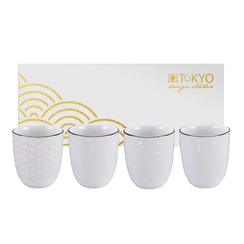 CNB TOKYO DESIGN Coffret De 4 Tasses A The - Nippon Blanc Outlet