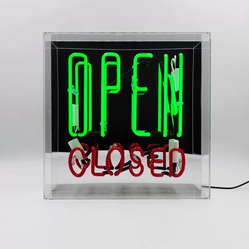 BERGERS BELGIUM Enseigne Neon - Open Closed Flash Sale