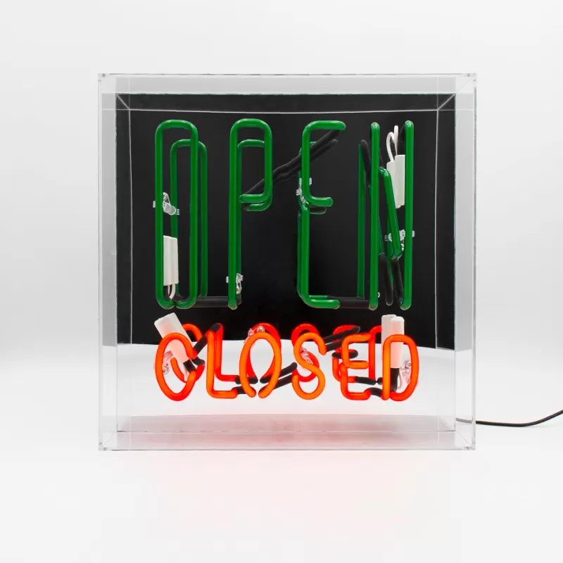 BERGERS BELGIUM Enseigne Neon - Open Closed Flash Sale