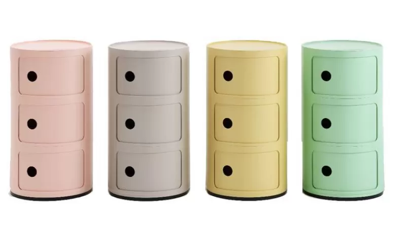 KARTELL Rangement Componibili Bio 3 Tiroirs - Creme Best Sale