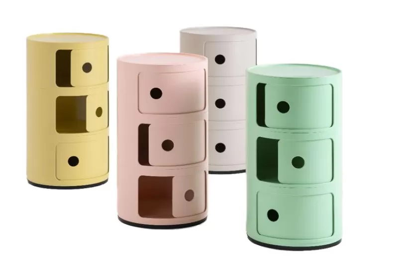 KARTELL Rangement Componibili Bio 3 Tiroirs - Rose Clearance