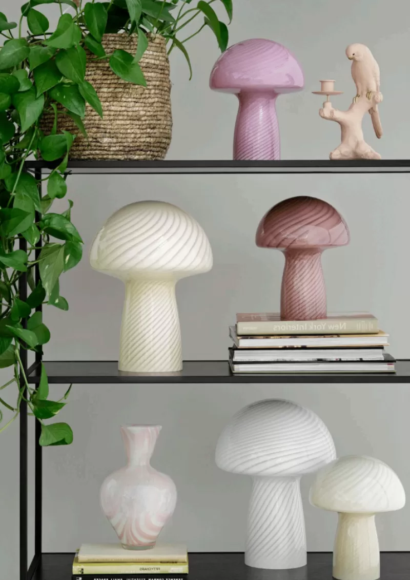 COZY LIVING Lampe Champignon H.23 Cm - Blanc Outlet