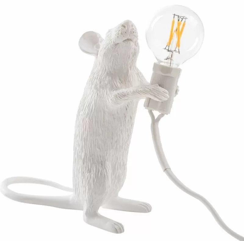 SELETTI Lampe De Table Souris Debout - H 14,5 Cm Sale