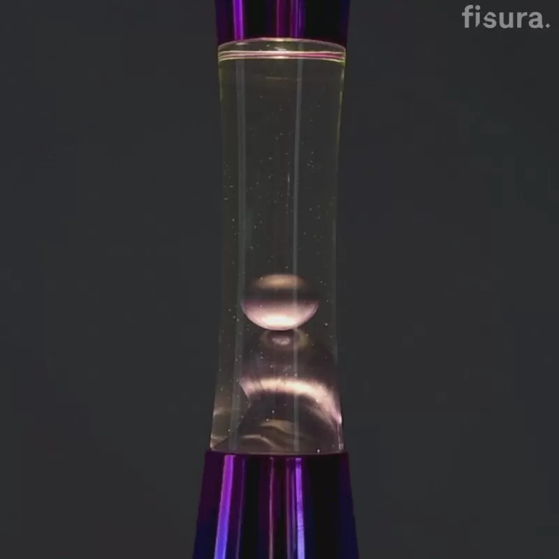 FISURA Lava Lampe / 40Cm / Violet Base Tie & Dye Best