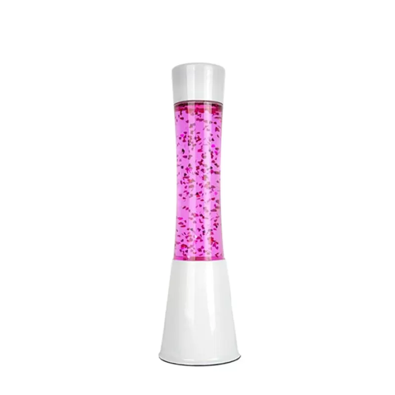 FISURA Lava Lampe H.40Cm - Paillettes Coeurs Base Blanche Sale