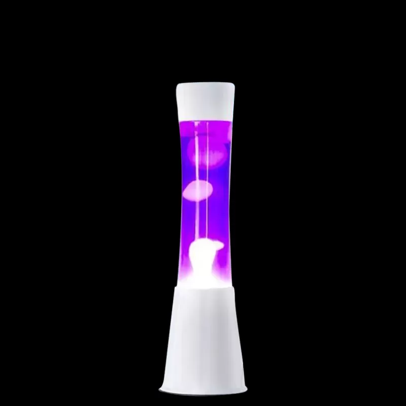 FISURA Lava Lampe H.40Cm - Violet Base Blanche Online