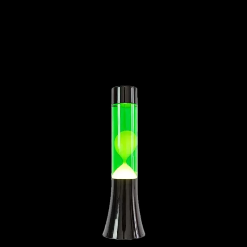 FISURA Mini Lava Lampe H.31 Cm - Jaune & Vert Base Metal Cheap