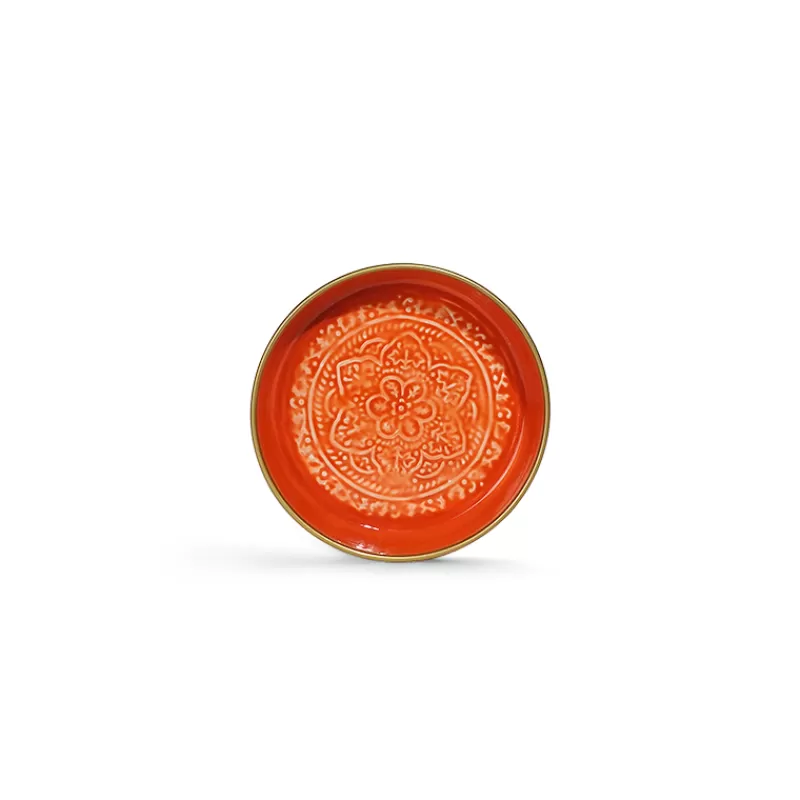 RYON DISTRIBUTION Mini Plateau Berbere O 16.5 Cm - Orange Discount