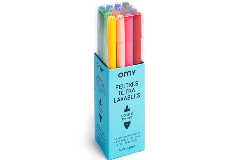 OMY Boites De 16 Feutres Ultra-Lavables Shop