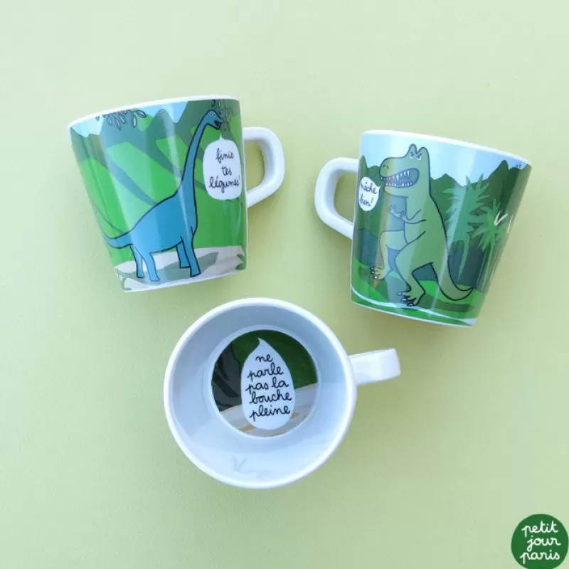 PETIT JOUR Petit Mug Les Dinosaures - "Bouche Pleine" Hot