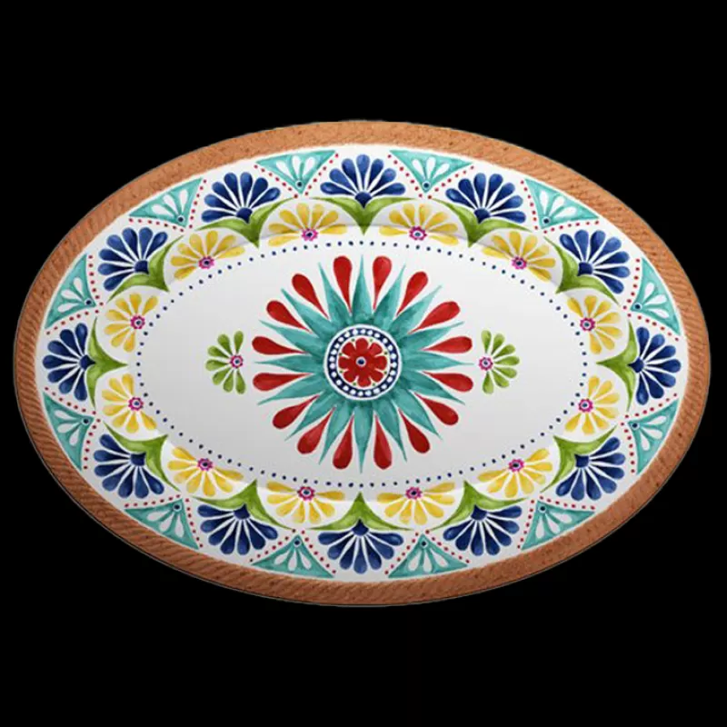 SERAFINO ZANI Plateau Ovale Melamine - Porto Hot