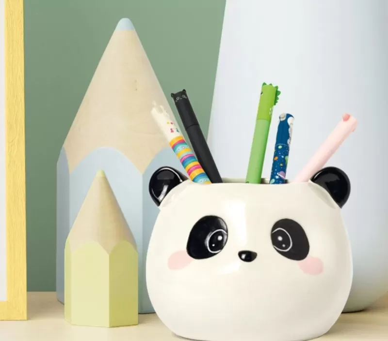 LEGAMI Pot A Crayons Ceramique Panda Fashion