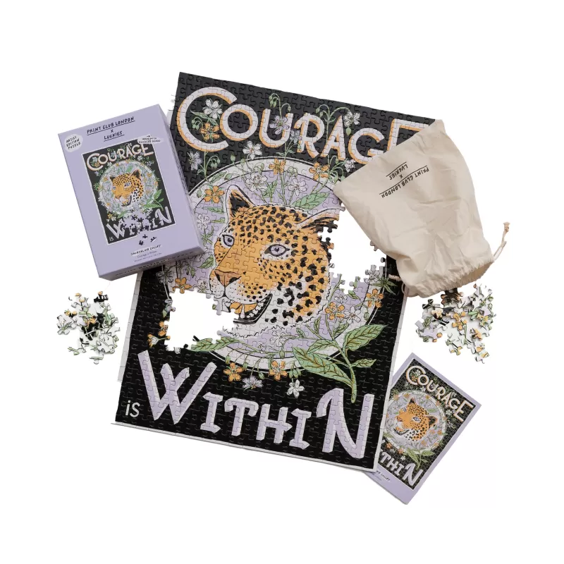 SUCK UK Puzzle 500 Pcs - Le Courage Est A L'Interieur Discount