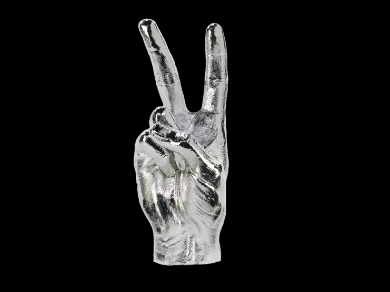 BITTEN Sculpture Symbole Main - Peace Silver Cheap