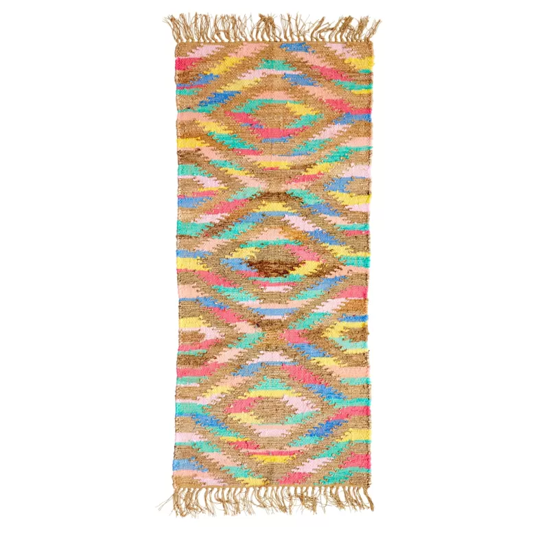 RICE Tapis De Couloir Pastel 150 X 67 Cm Hot