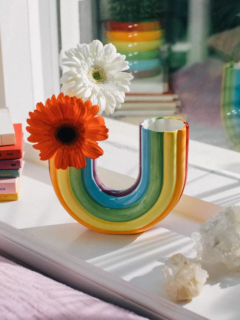 DOIY (MANTA) Vase Rainbow H.20 Cm Cheap