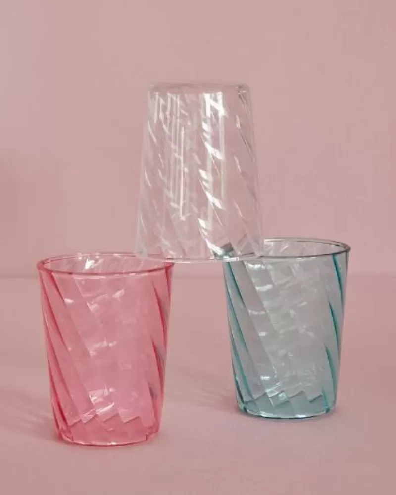 RICE Verre Acrylique Torsade - Transparent Shop