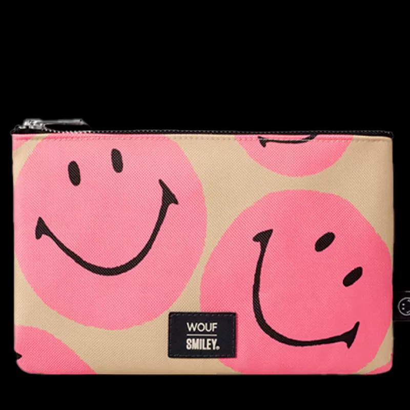 WOUF Pochette Large Smiley® - Rose New